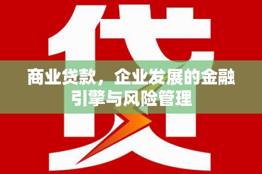 彭泽商业贷款，企业发展的金融引擎与风险管理
