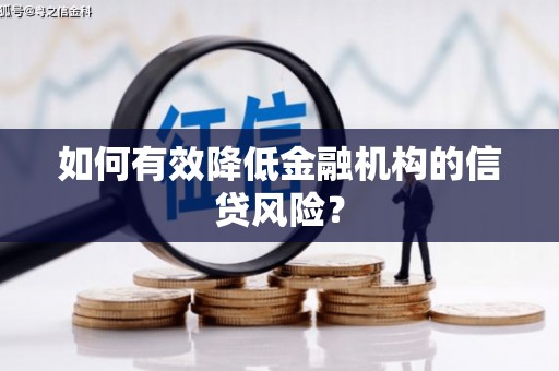 彭泽如何有效降低金融机构的信贷风险？