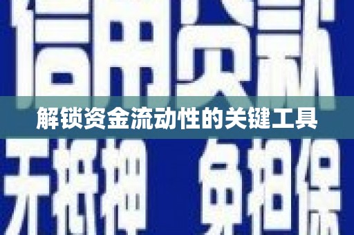 彭泽解锁资金流动性的关键工具