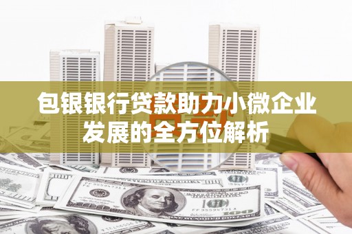 彭泽包银银行贷款助力小微企业发展的全方位解析