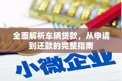 彭泽全面解析车辆贷款，从申请到还款的完整指南