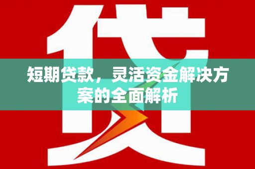 彭泽短期贷款，灵活资金解决方案的全面解析