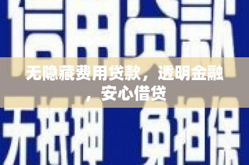 彭泽无隐藏费用贷款，透明金融，安心借贷