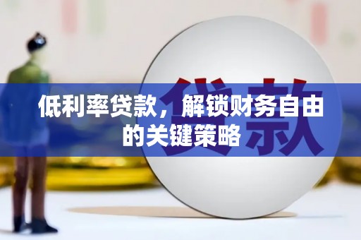 彭泽低利率贷款，解锁财务自由的关键策略