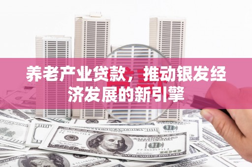 彭泽养老产业贷款，推动银发经济发展的新引擎
