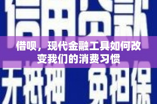 彭泽借呗，现代金融工具如何改变我们的消费习惯