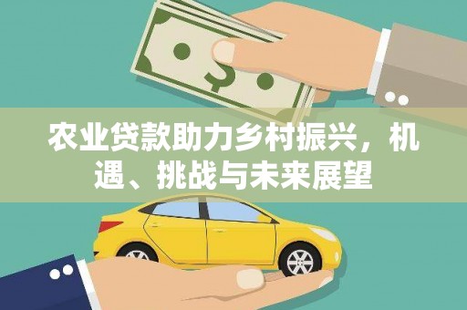 彭泽农业贷款助力乡村振兴，机遇、挑战与未来展望