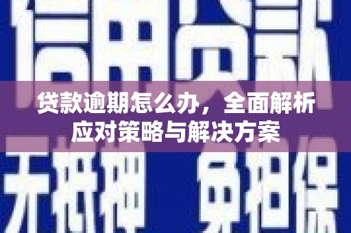 彭泽贷款逾期怎么办，全面解析应对策略与解决方案