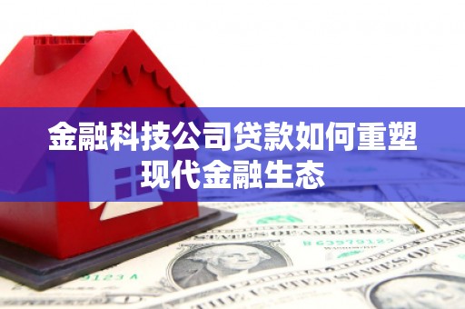 彭泽金融科技公司贷款如何重塑现代金融生态