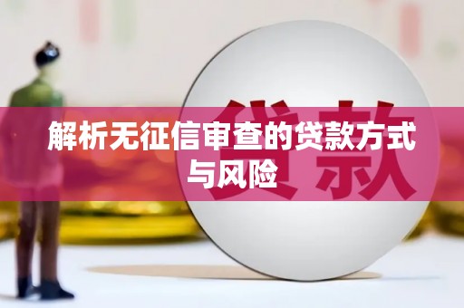 彭泽解析无征信审查的贷款方式与风险